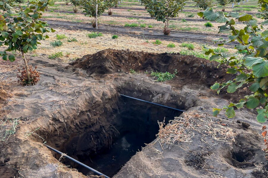 riego subterráneo con ayuda de filtro de discos