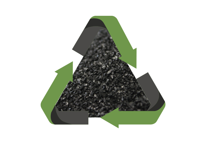 Reactivación de carbón activado